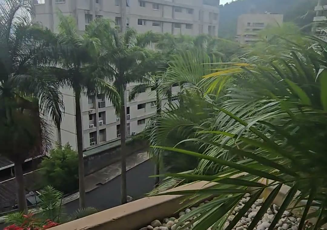 Vista de Caracas desde una terraza